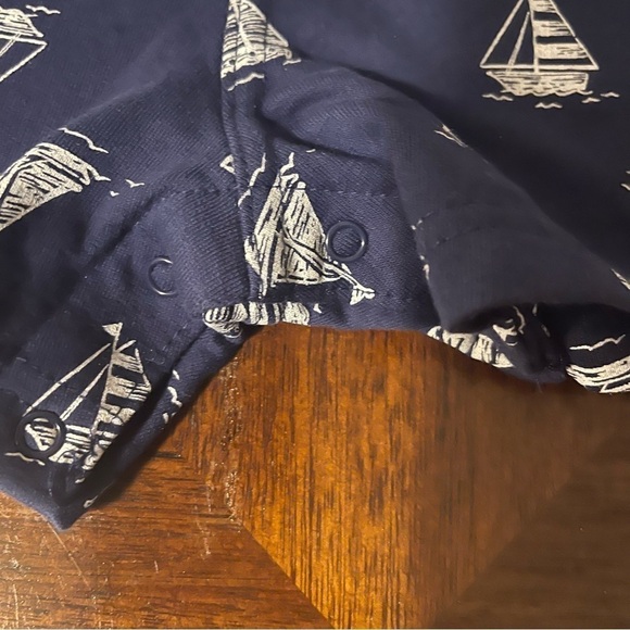 Little Me | Baby Boys Nautical Shortall | 18 mo - Picture 7 of 8